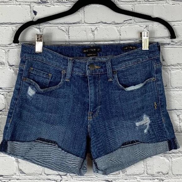 Genetic Distressed Cuffed Denim Shorts 27 - Picture 3 of 7